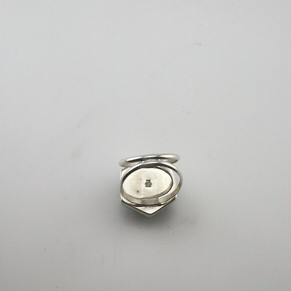 JAY KING Ring Turquoise w/ Copper Matrix 925 Sterling Silver Domed Sz 9 DTR Blue - Picture 7 of 10